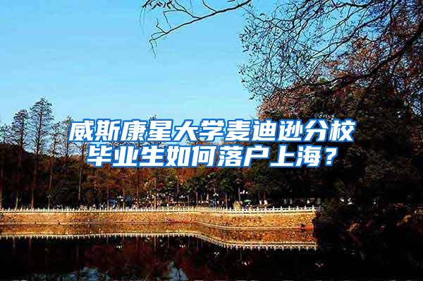 威斯康星大学麦迪逊分校毕业生如何落户上海？