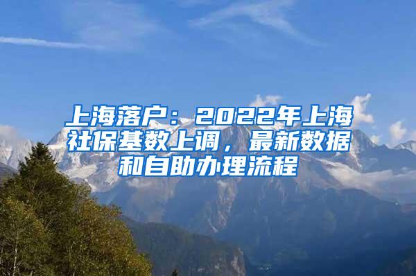 上海落户：2022年上海社保基数上调，最新数据和自助办理流程