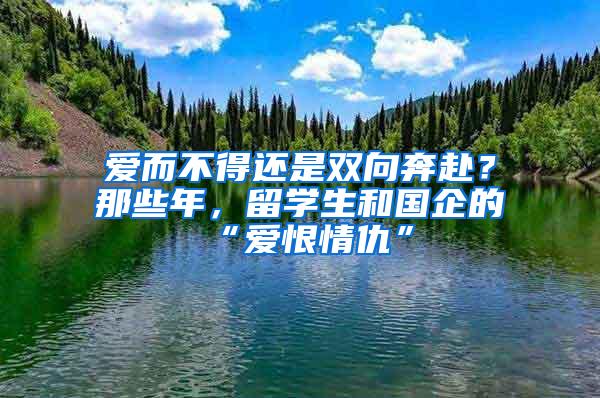 爱而不得还是双向奔赴？那些年，留学生和国企的“爱恨情仇”