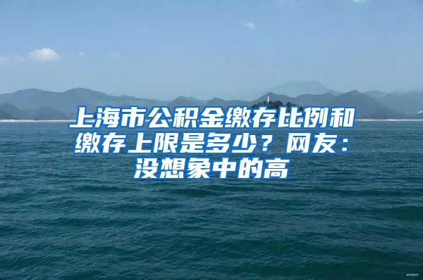 上海市公积金缴存比例和缴存上限是多少？网友：没想象中的高