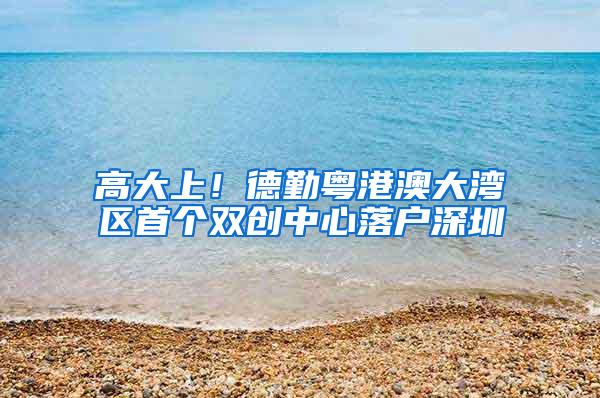 高大上！德勤粤港澳大湾区首个双创中心落户深圳