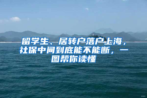 留学生、居转户落户上海，社保中间到底能不能断，一图帮你读懂