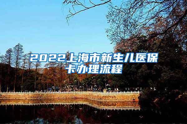 2022上海市新生儿医保卡办理流程