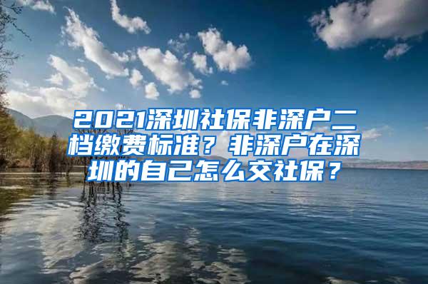 2021深圳社保非深户二档缴费标准？非深户在深圳的自己怎么交社保？