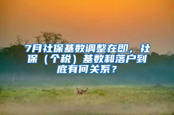 7月社保基数调整在即，社保（个税）基数和落户到底有何关系？