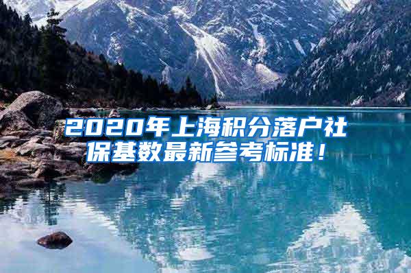 2020年上海积分落户社保基数最新参考标准！