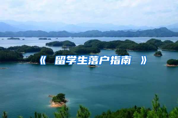 《 留学生落户指南 》