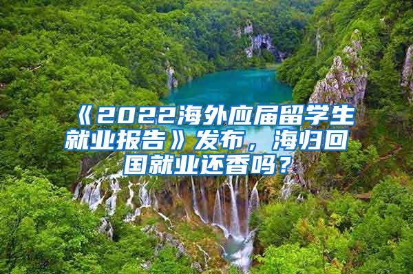 《2022海外应届留学生就业报告》发布，海归回国就业还香吗？