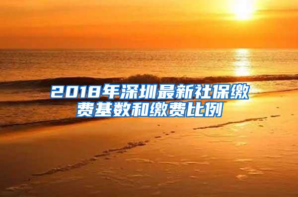 2018年深圳最新社保缴费基数和缴费比例
