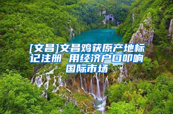 [文昌]文昌鸡获原产地标记注册 用经济户口叩响国际市场