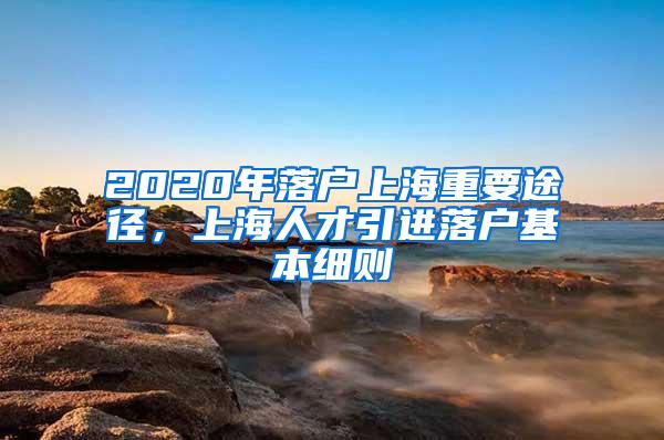2020年落户上海重要途径，上海人才引进落户基本细则
