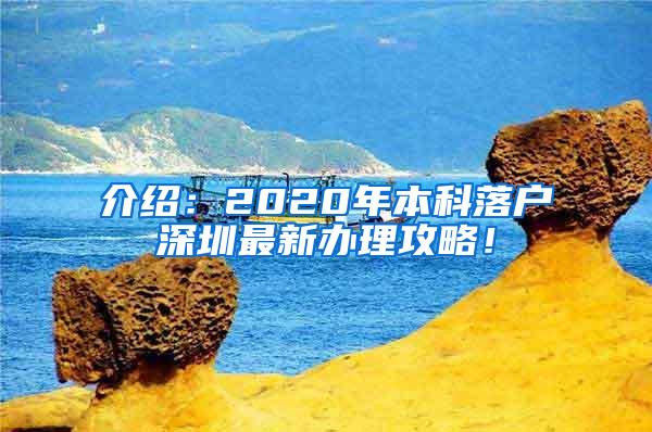 介绍：2020年本科落户深圳最新办理攻略！