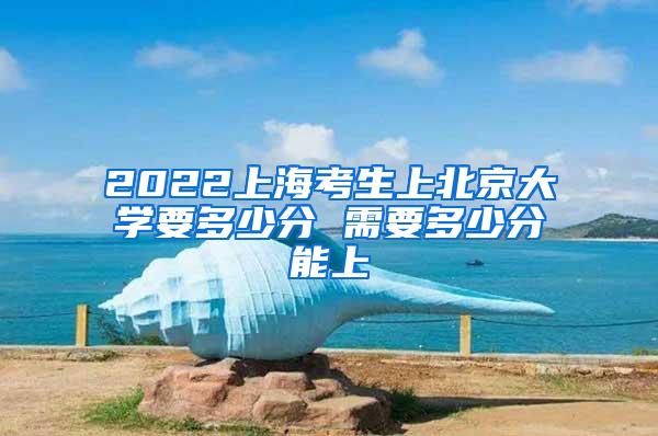 2022上海考生上北京大学要多少分 需要多少分能上