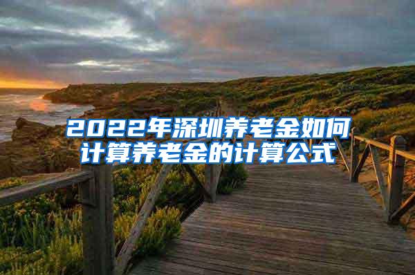 2022年深圳养老金如何计算养老金的计算公式