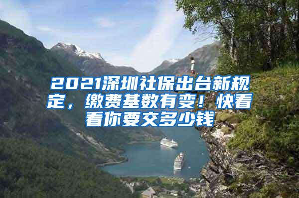 2021深圳社保出台新规定，缴费基数有变！快看看你要交多少钱