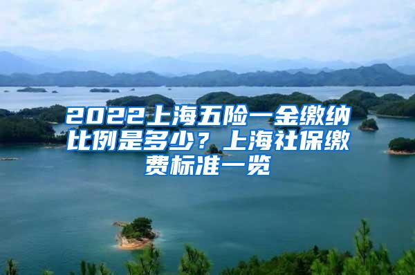 2022上海五险一金缴纳比例是多少？上海社保缴费标准一览