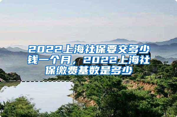 2022上海社保要交多少钱一个月，2022上海社保缴费基数是多少