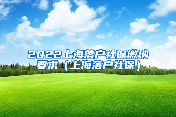 2022上海落户社保缴纳要求（上海落户社保）