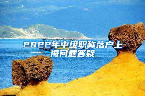 2022年中级职称落户上海问题答疑