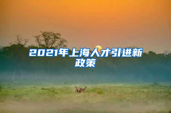 2021年上海人才引进新政策