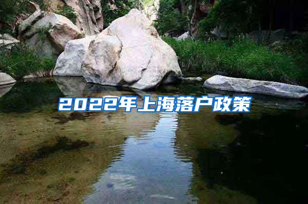 2022年上海落户政策