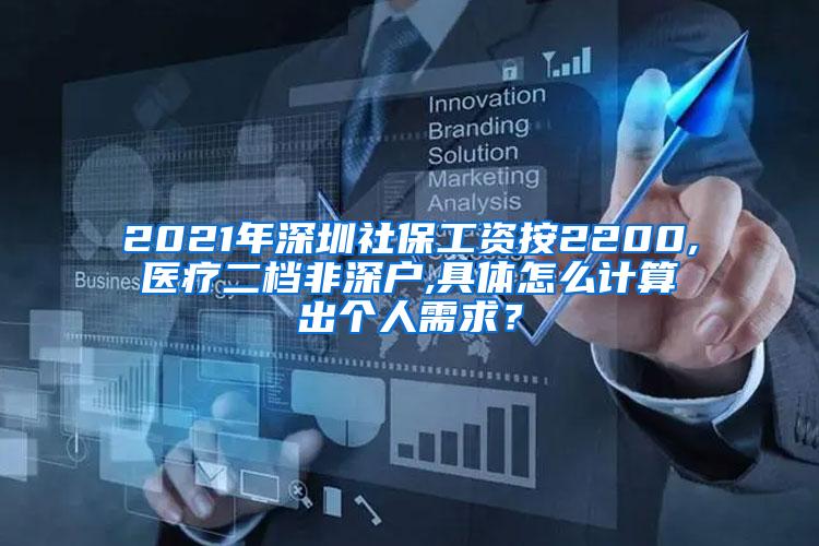 2021年深圳社保工资按2200,医疗二档非深户,具体怎么计算出个人需求？