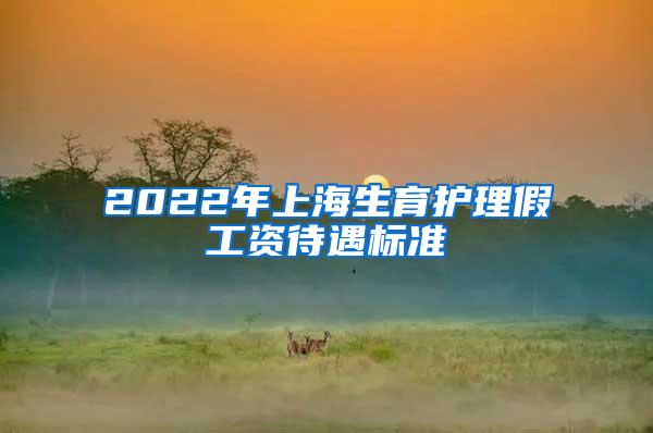 2022年上海生育护理假工资待遇标准