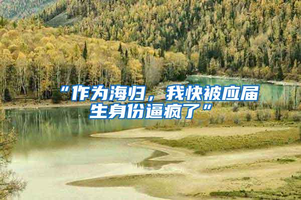 “作为海归，我快被应届生身份逼疯了”