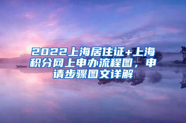 2022上海居住证+上海积分网上申办流程图，申请步骤图文详解