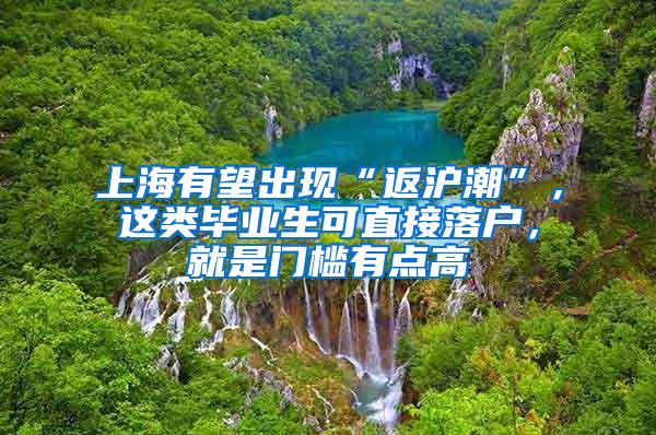 上海有望出现“返沪潮”，这类毕业生可直接落户，就是门槛有点高