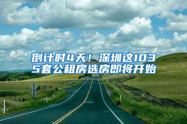 倒计时4天！深圳这1035套公租房选房即将开始