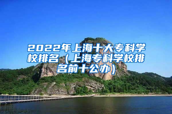 2022年上海十大专科学校排名（上海专科学校排名前十公办）