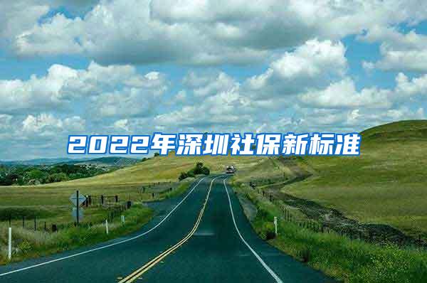 2022年深圳社保新标准