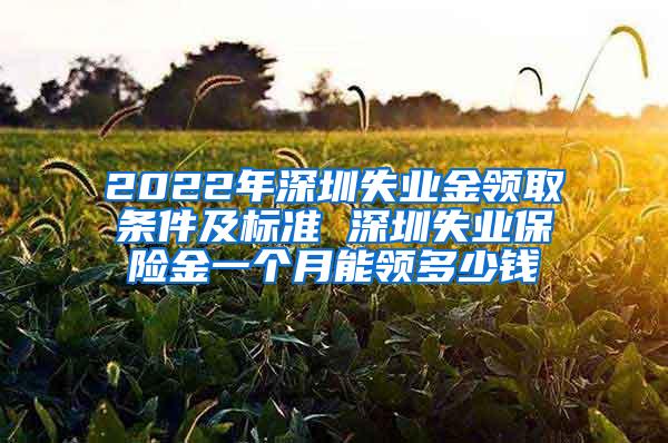 2022年深圳失业金领取条件及标准 深圳失业保险金一个月能领多少钱