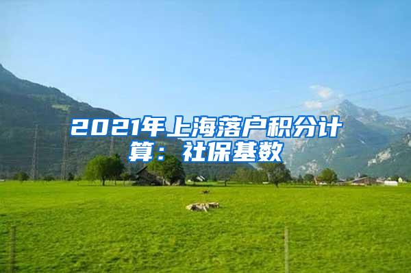 2021年上海落户积分计算：社保基数