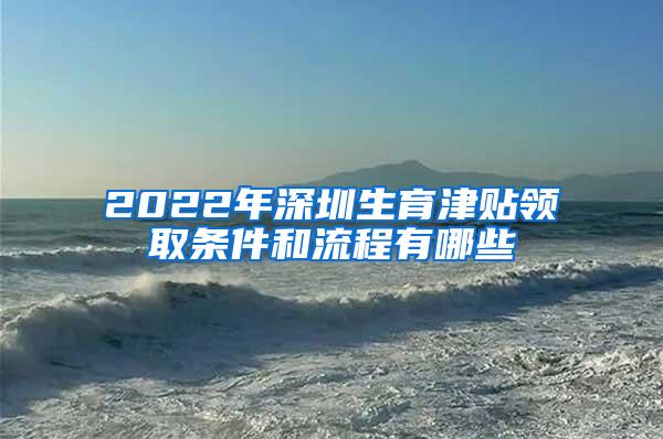 2022年深圳生育津贴领取条件和流程有哪些