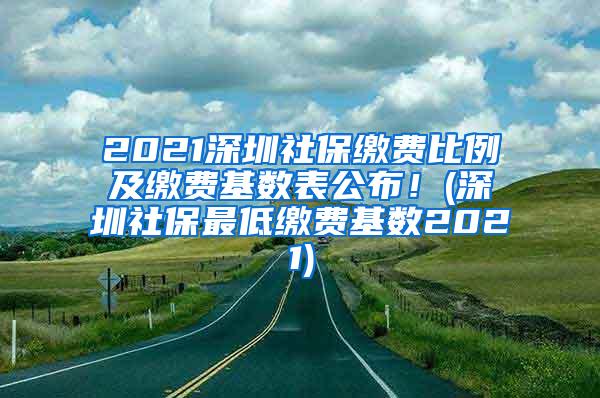 2021深圳社保缴费比例及缴费基数表公布！(深圳社保最低缴费基数2021)