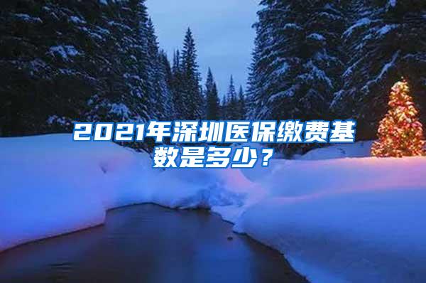 2021年深圳医保缴费基数是多少？