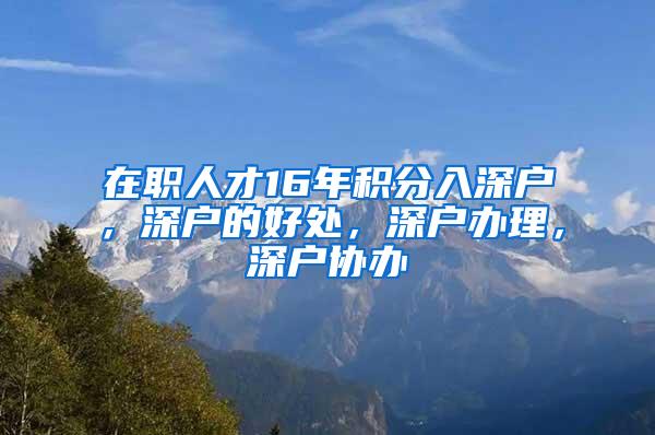 在职人才16年积分入深户，深户的好处，深户办理，深户协办