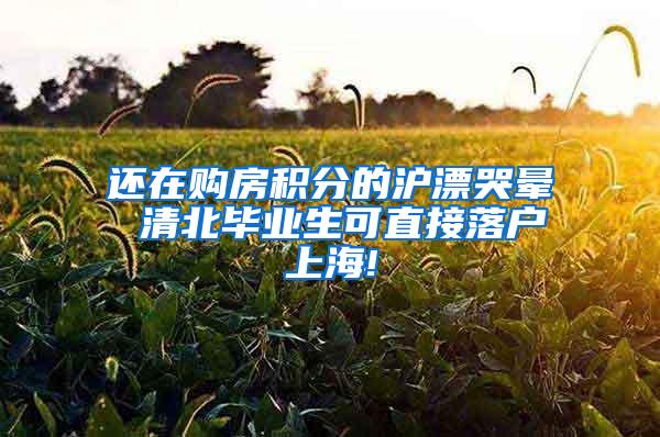 还在购房积分的沪漂哭晕 清北毕业生可直接落户上海!