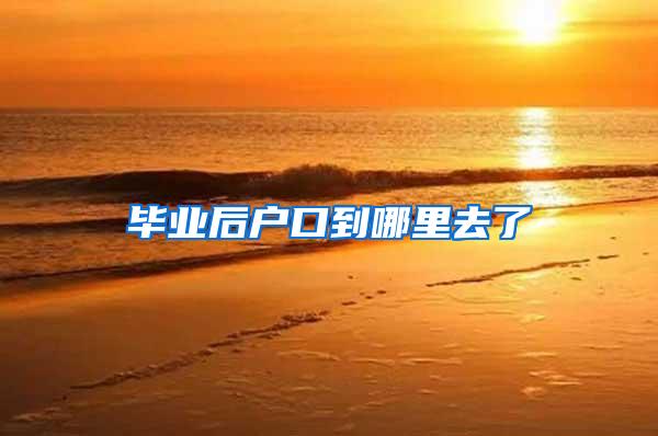 毕业后户口到哪里去了