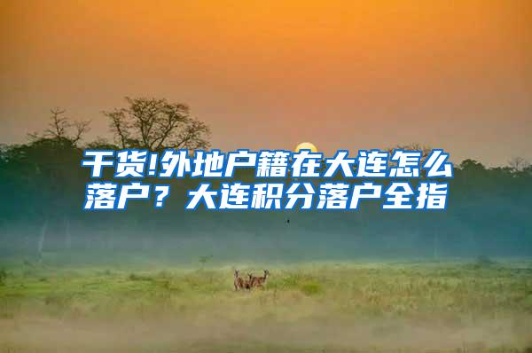 干货!外地户籍在大连怎么落户？大连积分落户全指