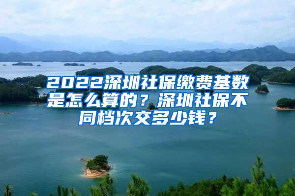 2022深圳社保缴费基数是怎么算的？深圳社保不同档次交多少钱？