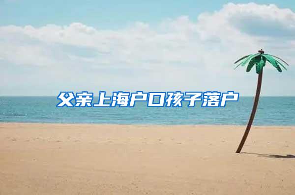 父亲上海户口孩子落户