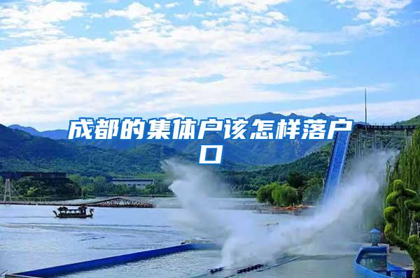 成都的集体户该怎样落户口
