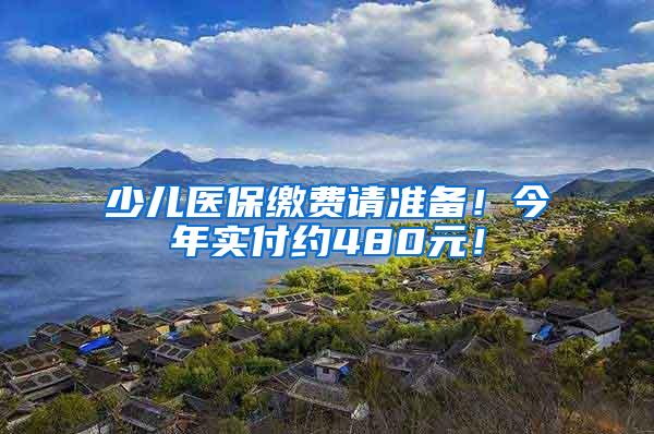少儿医保缴费请准备！今年实付约480元！