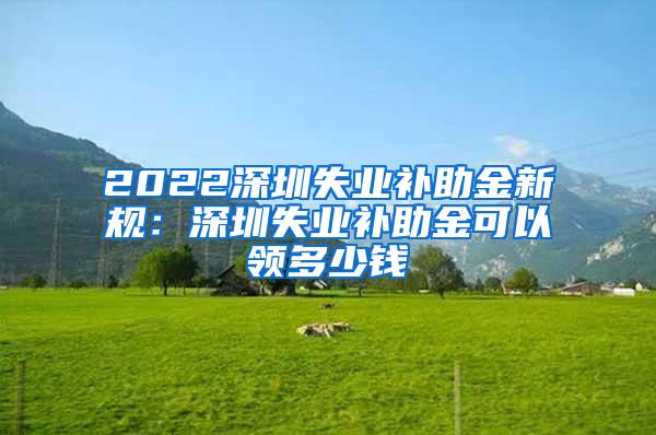 2022深圳失业补助金新规：深圳失业补助金可以领多少钱