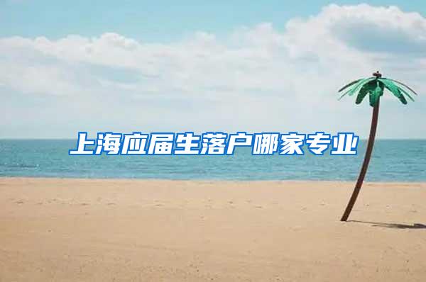 上海应届生落户哪家专业