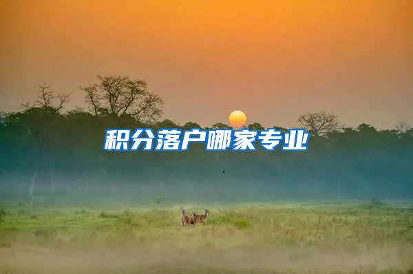 积分落户哪家专业