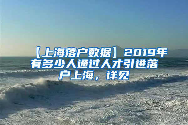 【上海落户数据】2019年有多少人通过人才引进落户上海，详见→